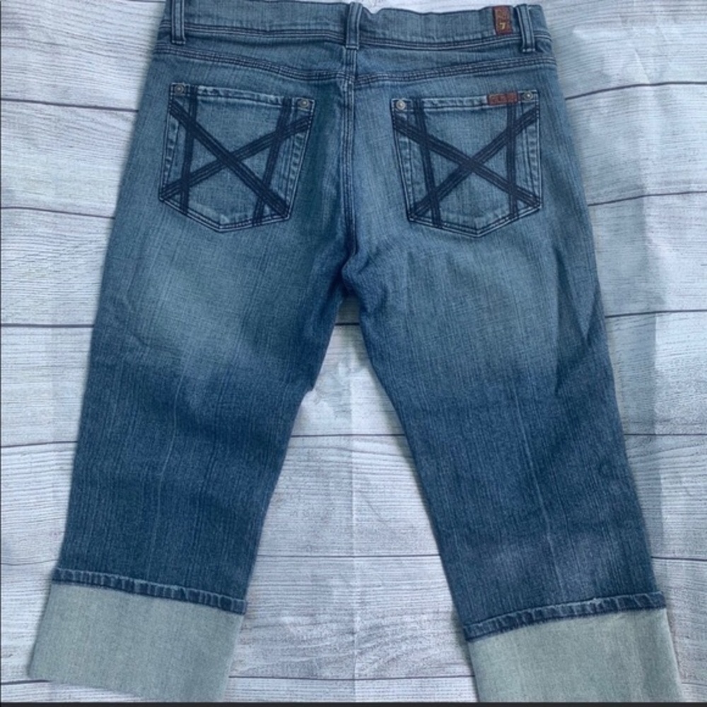7 For all mankind cropped jeans